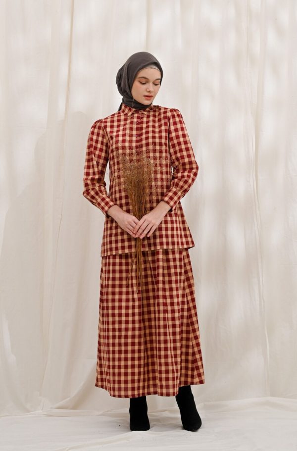 Blus Velya Rya Marun - Image 2