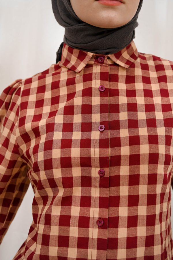 Blus Velya Rya Marun - Image 4