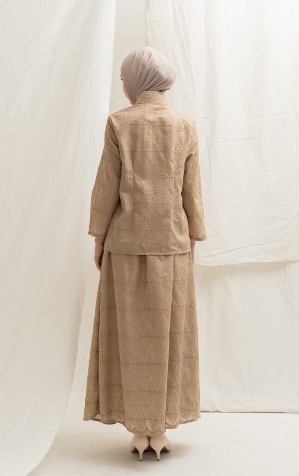 Kebaya Janggan Ghia Cream Big Size - Image 8