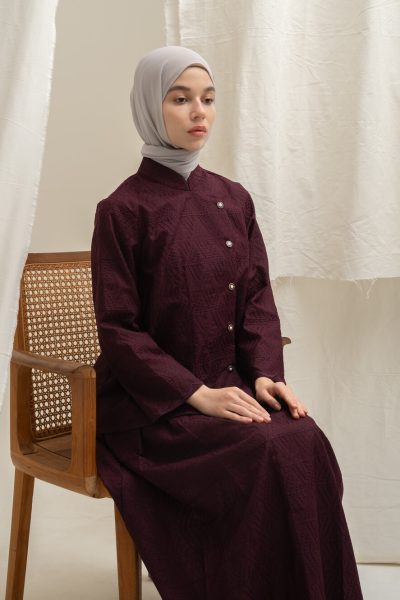 Kebaya Janggan Ghia Marun Big Size