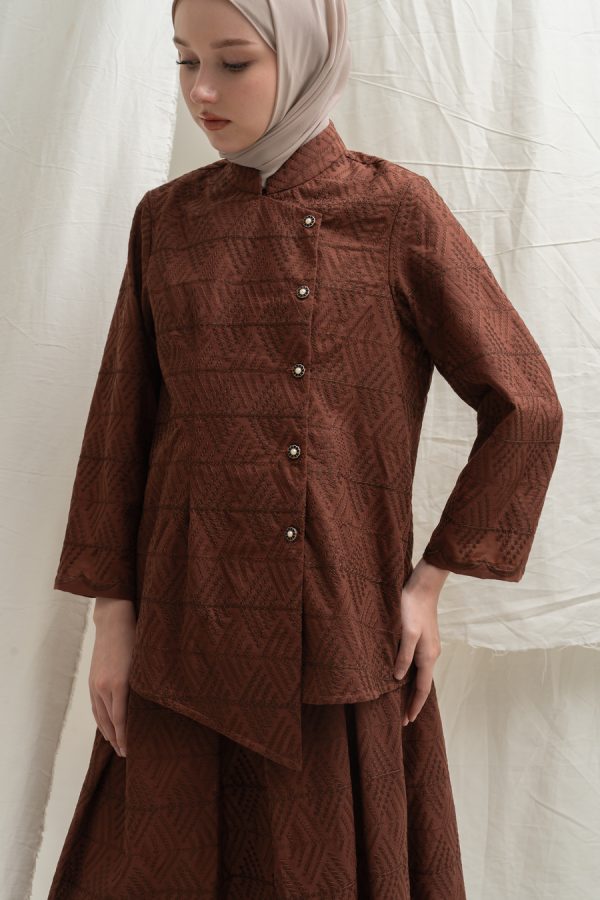 Kebaya Janggan Ghia Terakota Big Size - Image 2