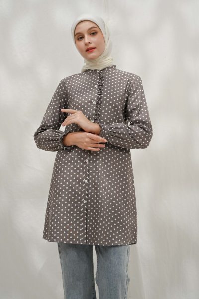 Tunik Lyla Polka Grey