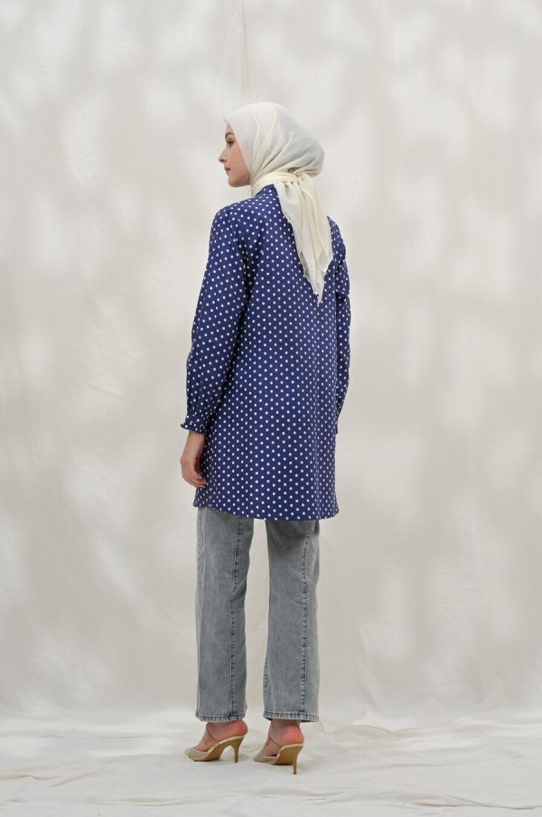 Tunik Lyla Polka Navy - Image 4