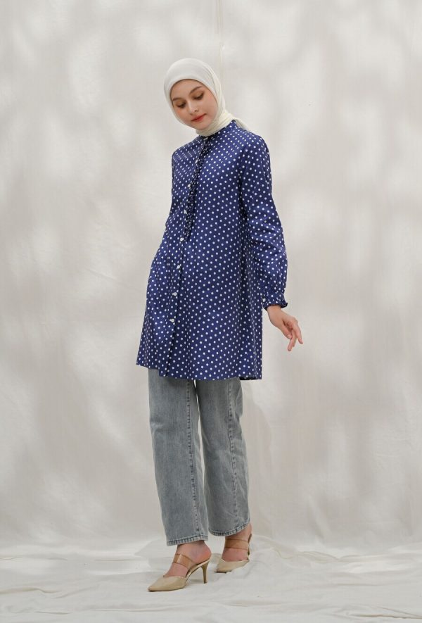 Tunik Lyla Polka Navy - Image 3