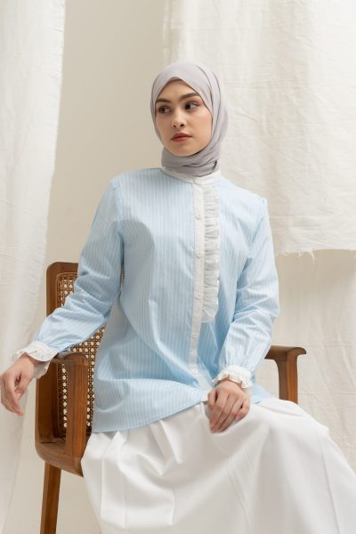 Blus Lyla Lace Blue