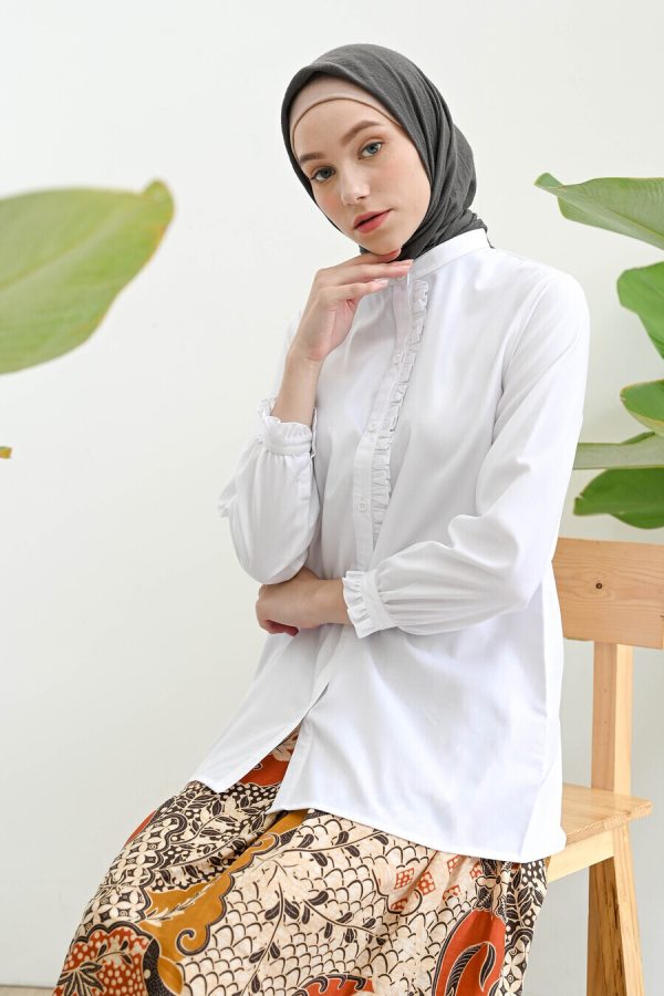 Blus Lyla White Big Size - Image 7