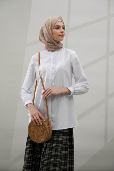 Blus Lyla White Big Size
