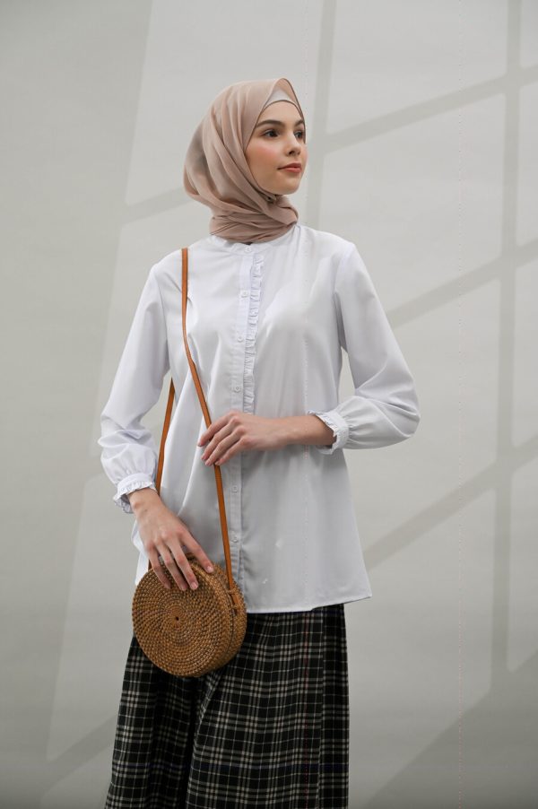 Blus Lyla White Big Size