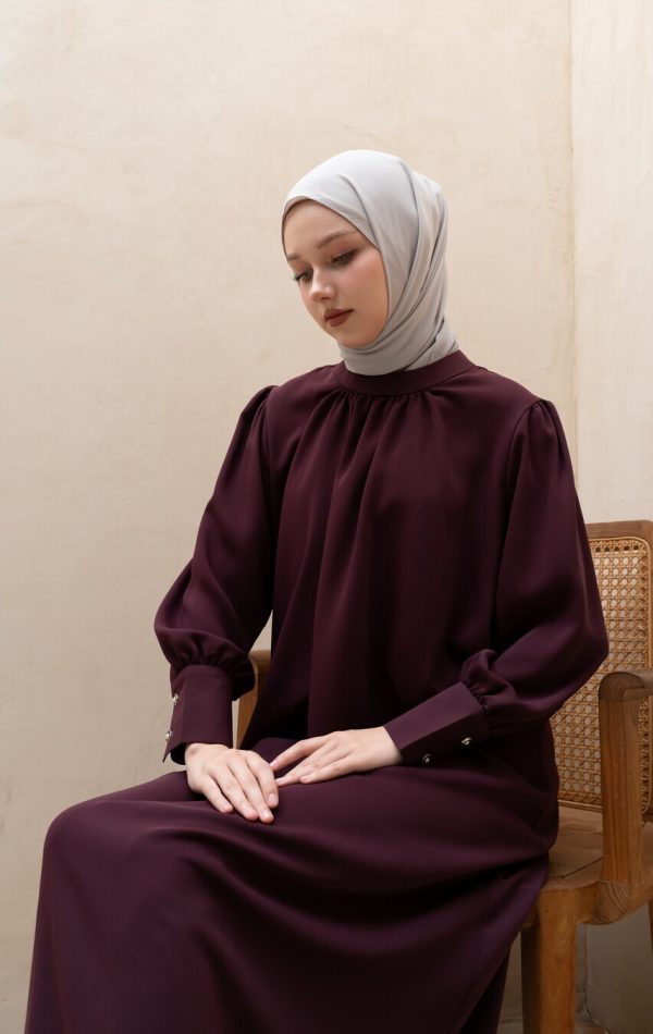 Gamis Lara Meena Deep Marun Big Size - Image 2