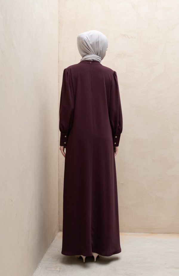 Gamis Lara Meena Deep Marun Big Size - Image 8