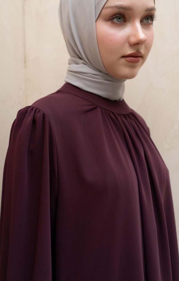 Gamis Lara Meena Deep Marun Big Size - Image 7