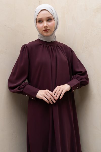 Gamis Lara Meena Deep Marun Big Size