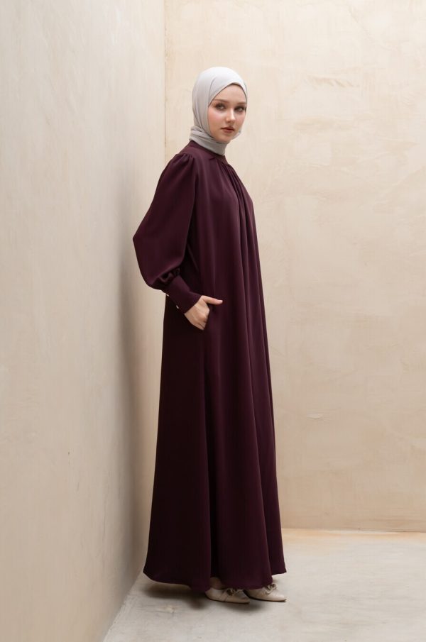 Gamis Lara Meena Deep Marun Big Size - Image 5