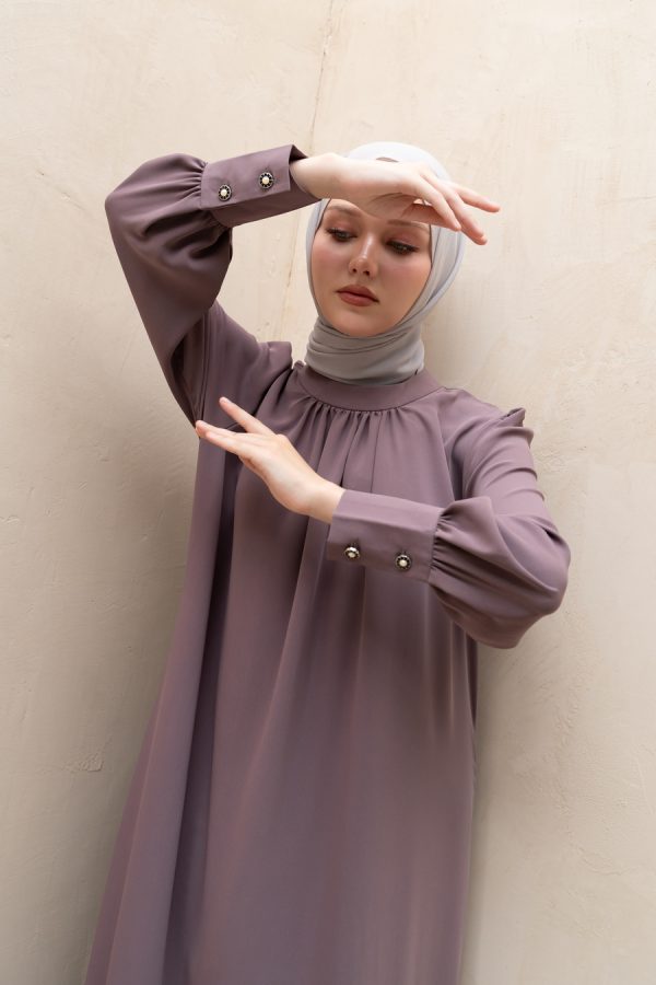 Gamis Lara Meena Dusk Lavender Big Size - Image 8