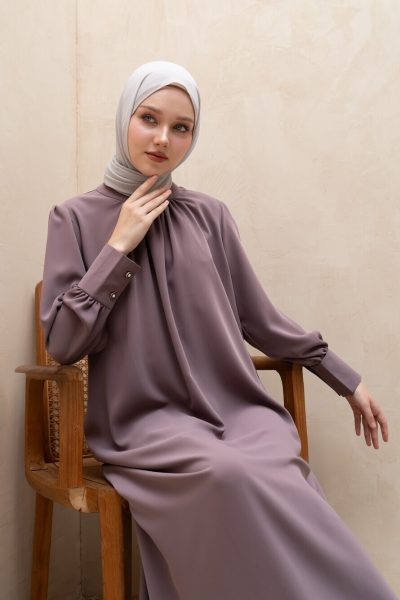 Gamis Lara Meena Dusk Lavender Big Size
