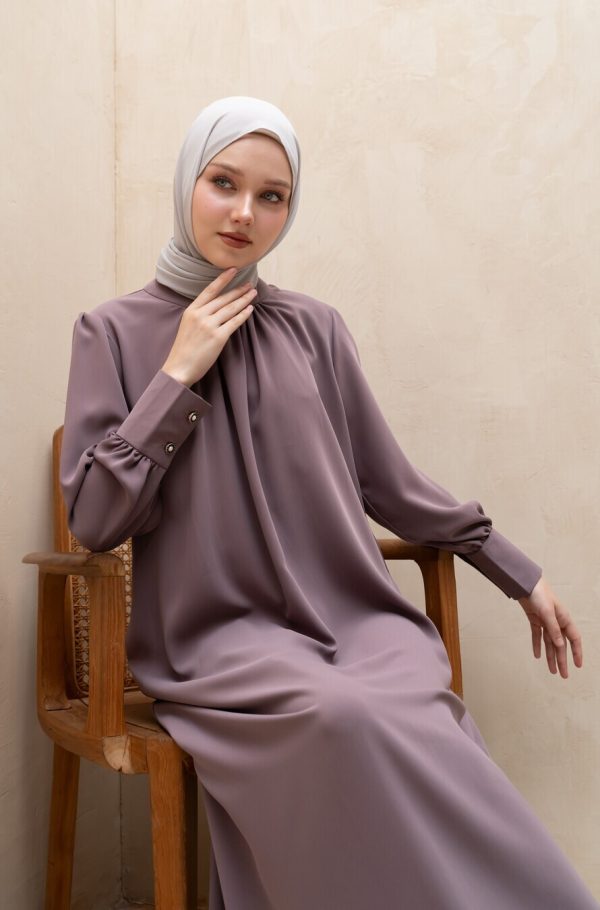 Gamis Lara Meena Dusk Lavender Big Size