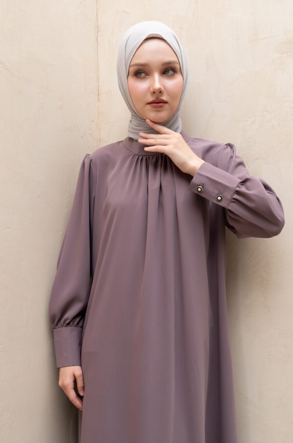 Gamis Lara Meena Dusk Lavender Big Size - Image 6