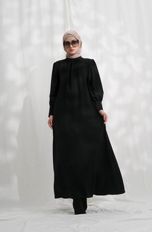 Gamis Lara Meena Hitam Big Size - Image 2