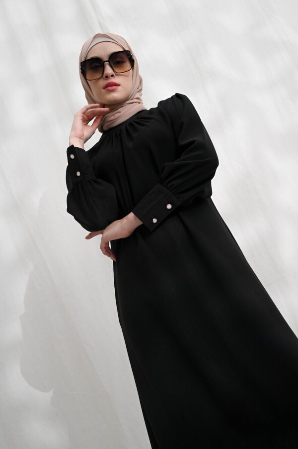 Gamis Lara Meena Hitam Big Size - Image 5