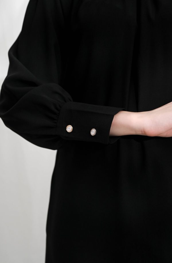 Gamis Lara Meena Hitam Big Size - Image 4