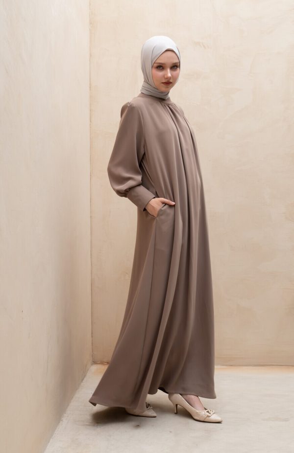 Gamis Lara Meena Latte Big Size - Image 7