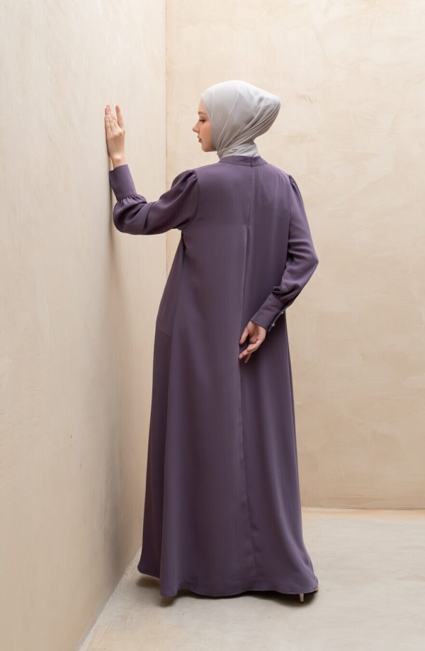 Gamis Lara Meena Soft Purple Big Size - Image 3