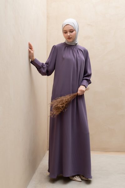Gamis Lara Meena Soft Purple