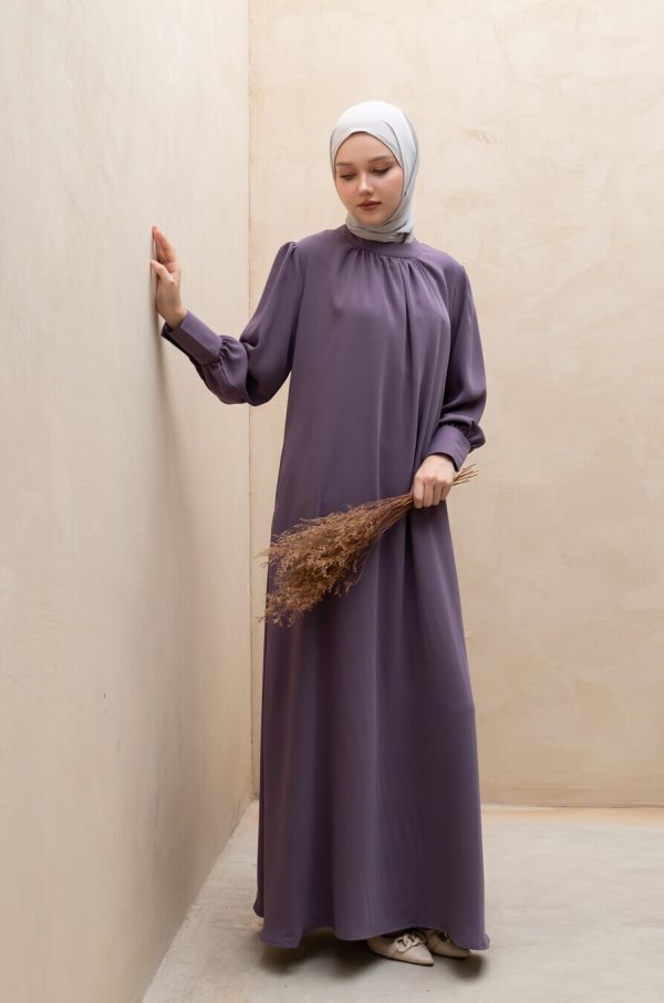 Gamis Lara Meena Soft Purple Big Size - Image 7