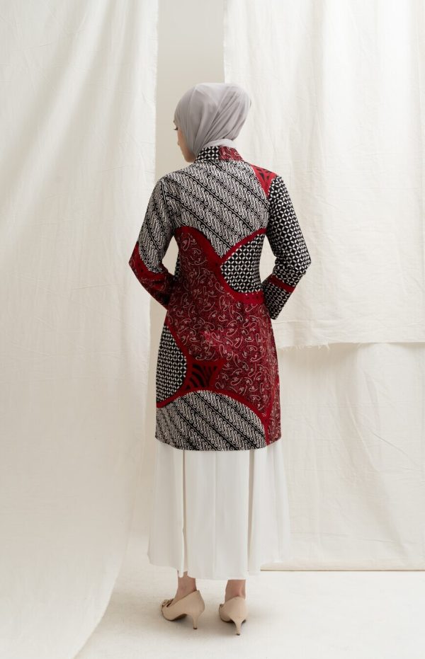 Tunik Kutubaru Adra Merah - Image 8