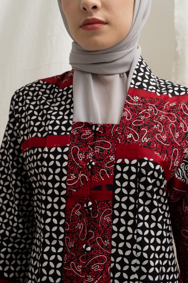 Tunik Kutubaru Adra Merah - Image 6