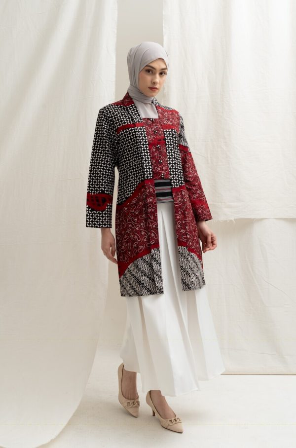 Tunik Kutubaru Adra Merah - Image 5