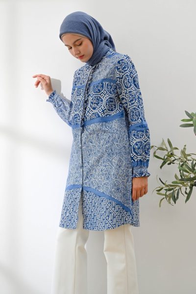 Tunik Lyla Adra Biru Big Size