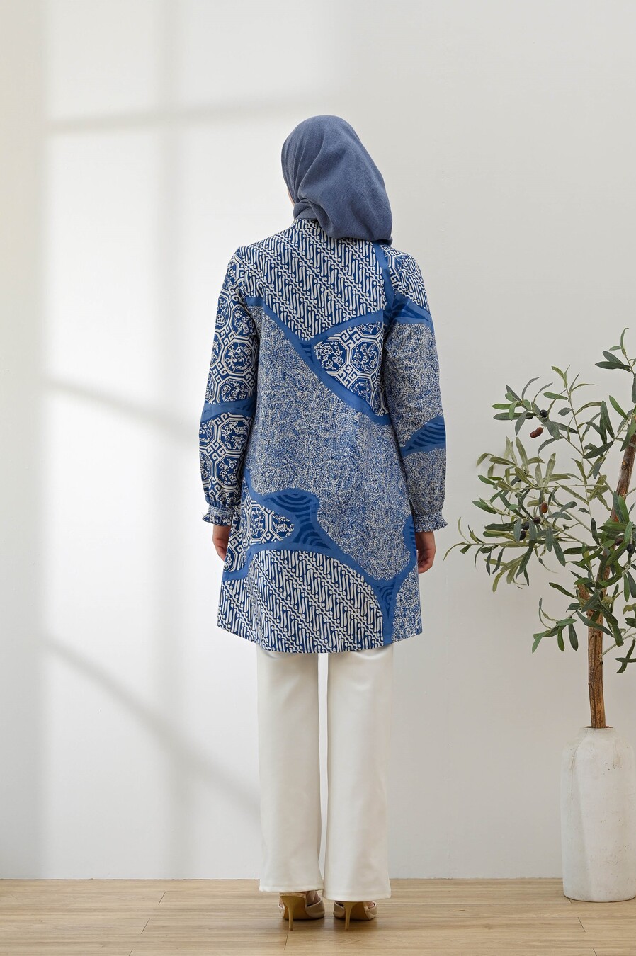 Tunik Lyla Adra Biru Big Size - Image 7