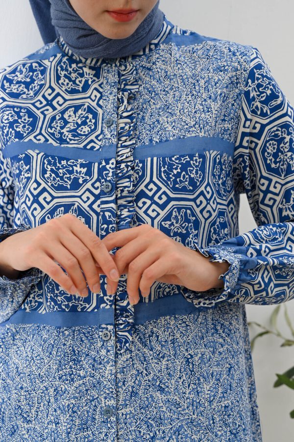 Tunik Lyla Adra Biru Big Size - Image 3