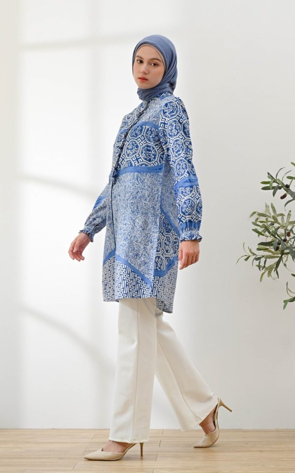 Tunik Lyla Adra Biru Big Size - Image 6