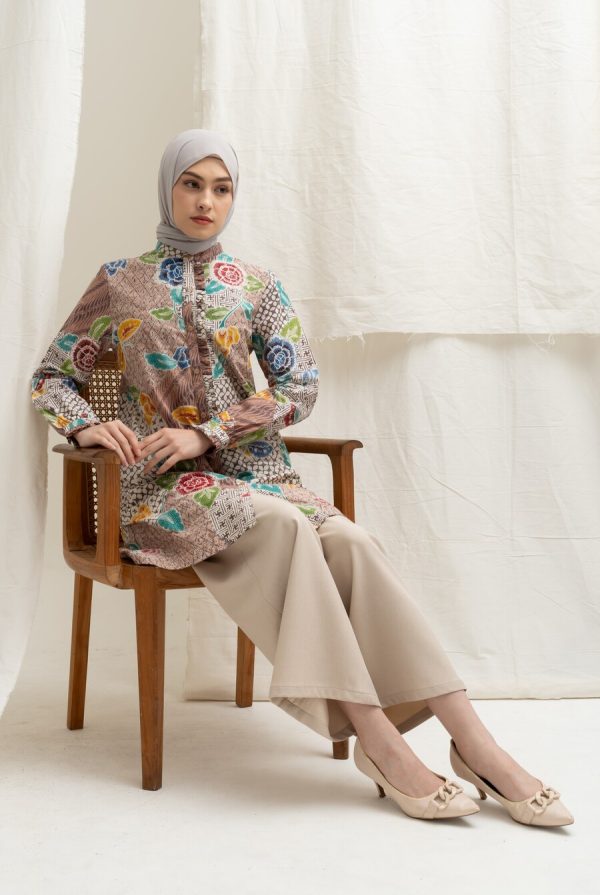 Tunik Lyla Dewy Coklat - Image 3