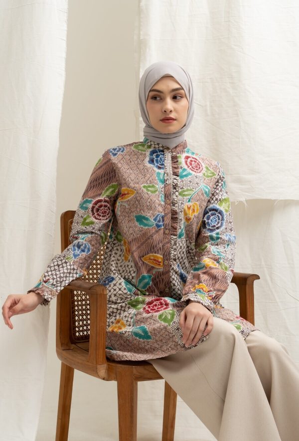 Tunik Lyla Dewy Coklat - Image 2