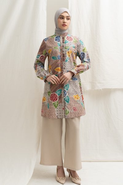 Tunik Lyla Dewy Coklat - L (Minor Defect)
