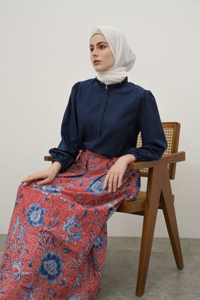 Blus Rara Navy Big Size