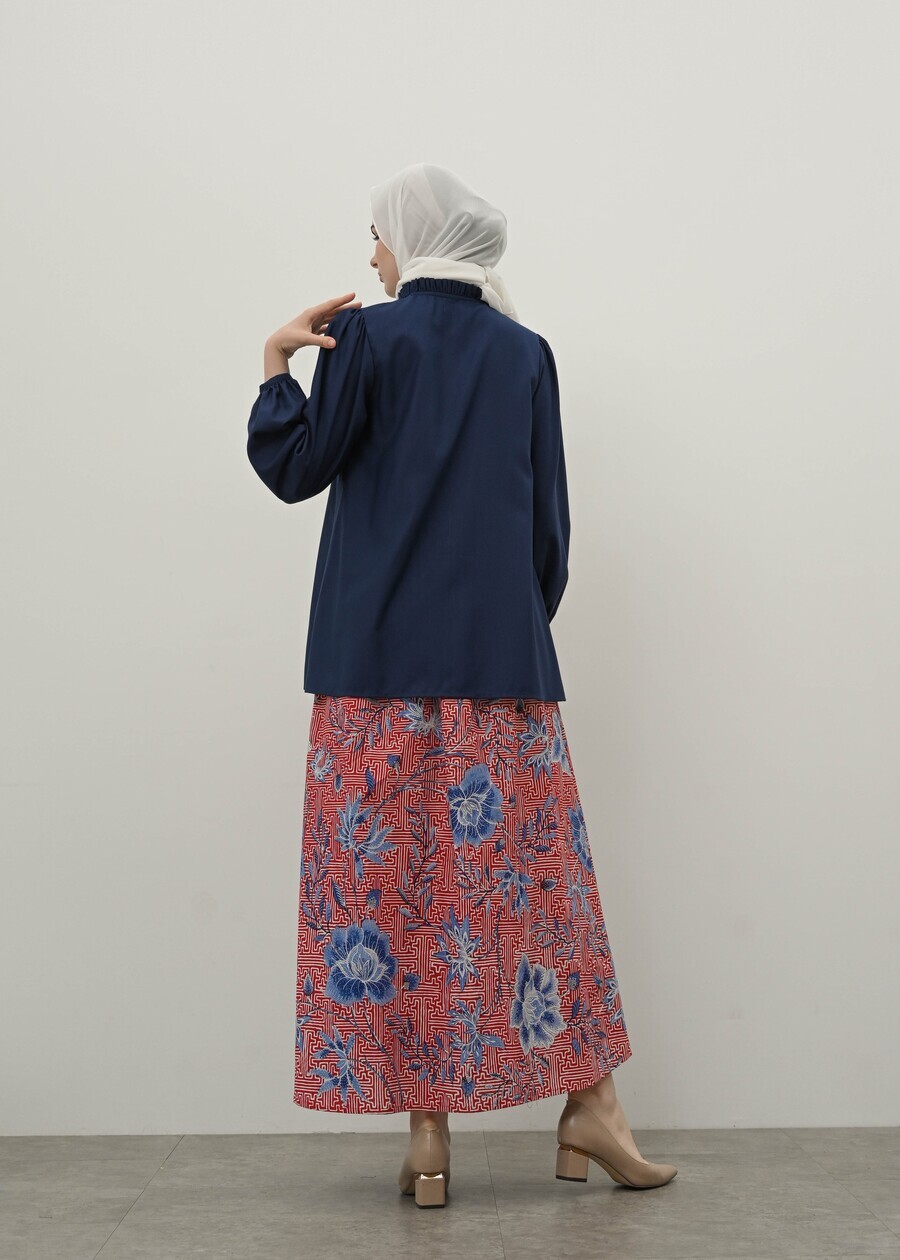 Blus Rara Navy - Image 6