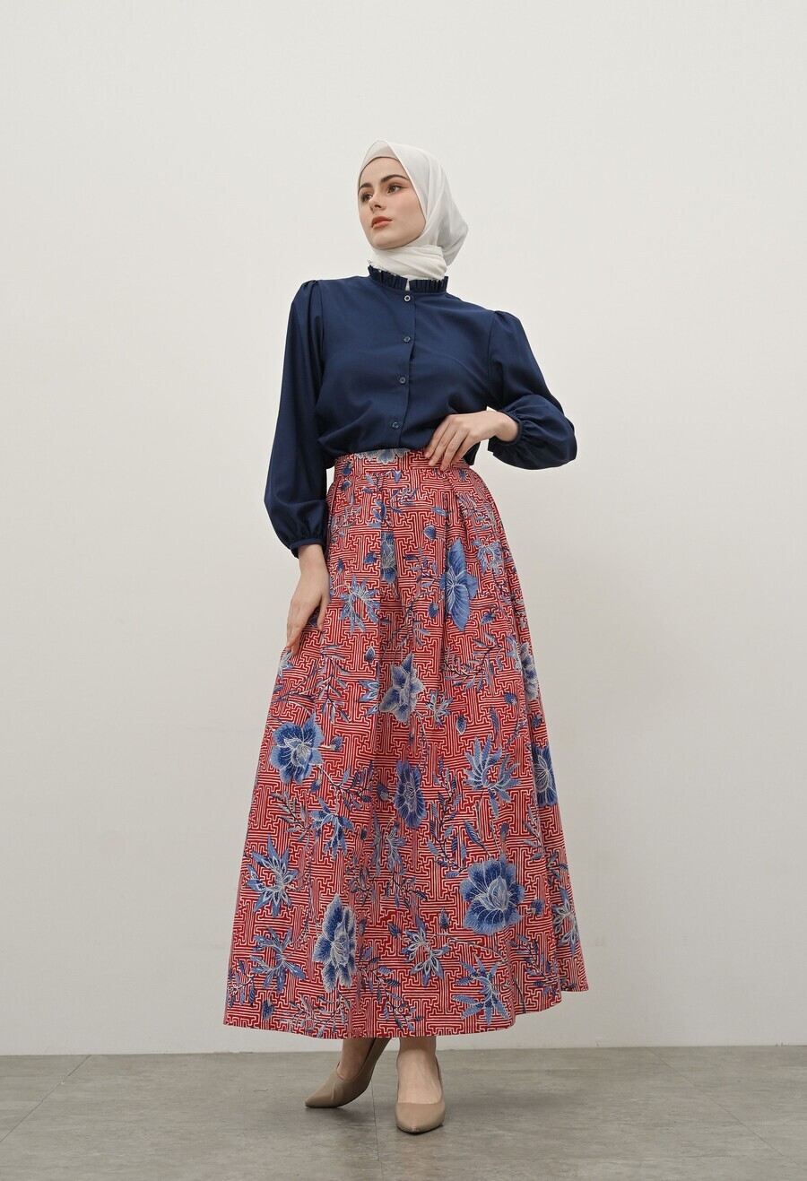 Blus Rara Navy - Image 3