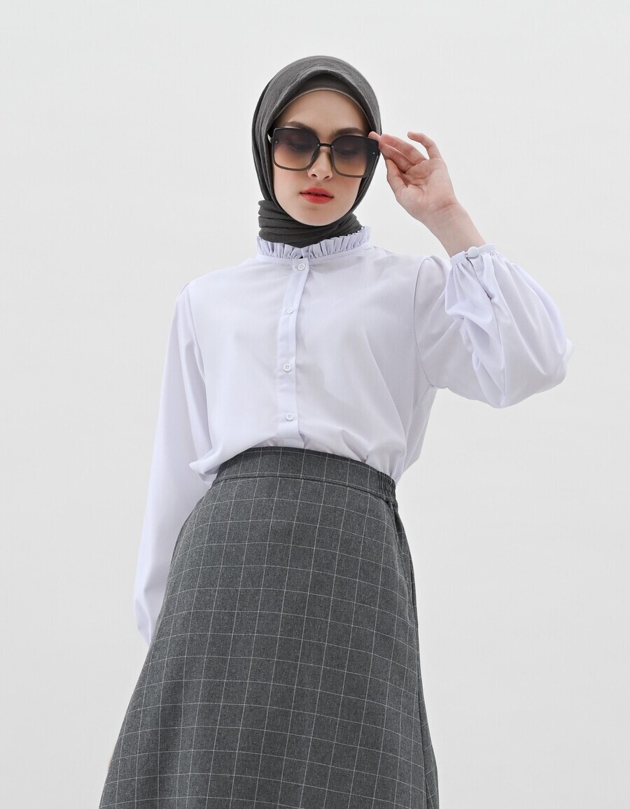 Blus Rara White Big Size