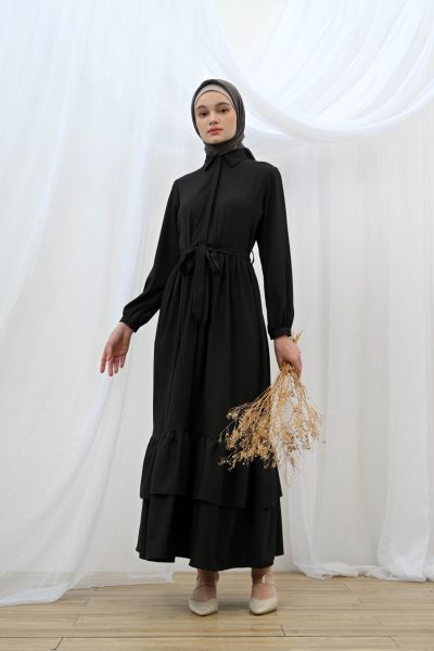 Gamis Hana Hitam Big Size