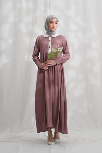 Gamis Rayya Myla Dusty Pink