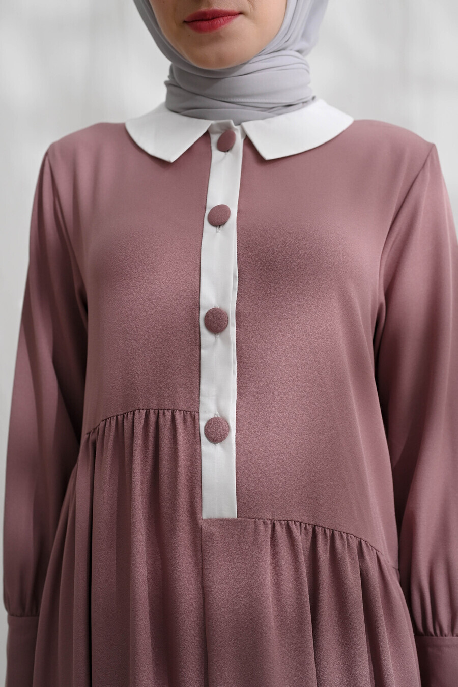 Gamis Rayya Myla Dusty Pink - Image 4