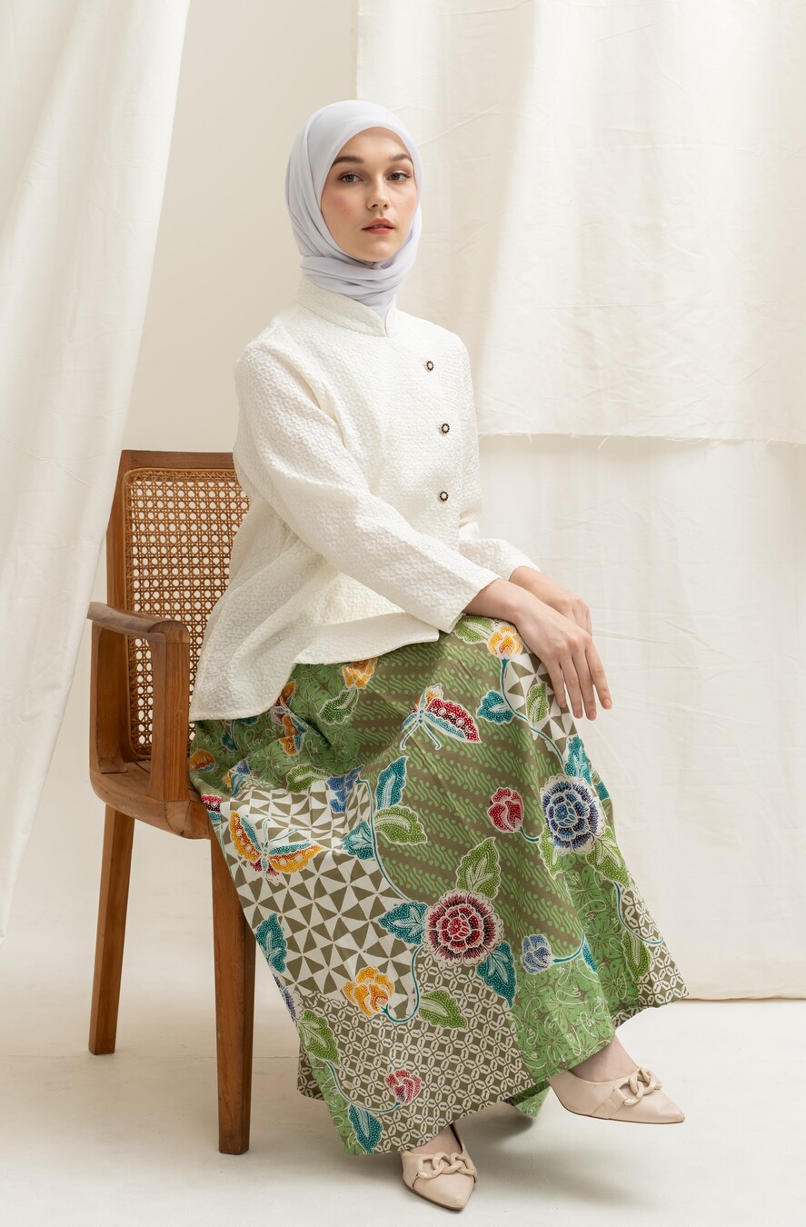 Kebaya Janggan Melati Off White - Image 2