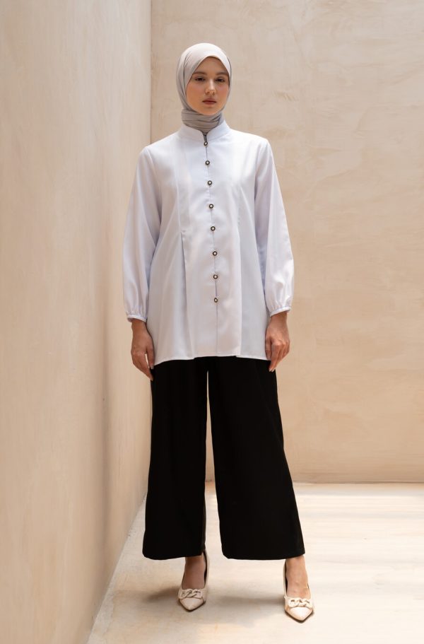 Long Blouse Mayya White Big Size - Image 2