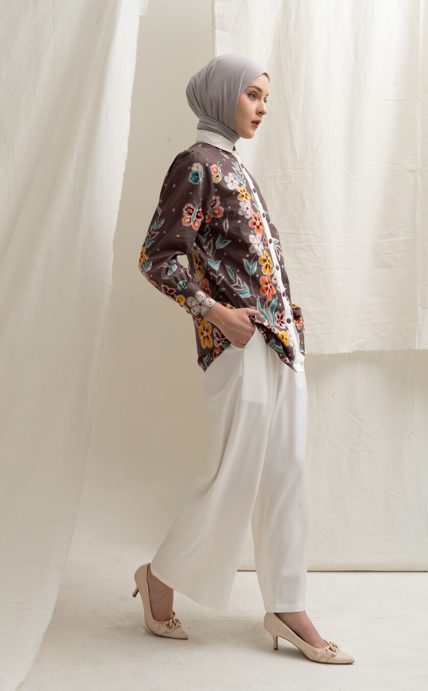 Blus Velya Nilam Grey - Image 5