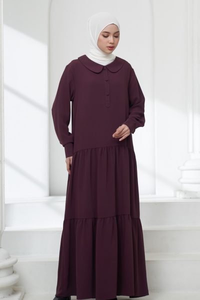 Gamis Neva Meena Deep Marun Big Size