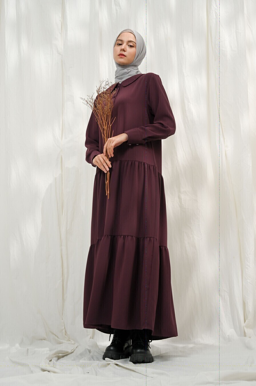Gamis Neva Meena Deep Marun Big Size